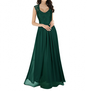 miusol estate donna vestito pizzo lungo da cerimonia