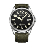 burei orologio unisex analogico luminoso militare