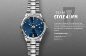 tudor style quadrante blu